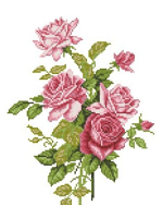 Розовых пять роз
